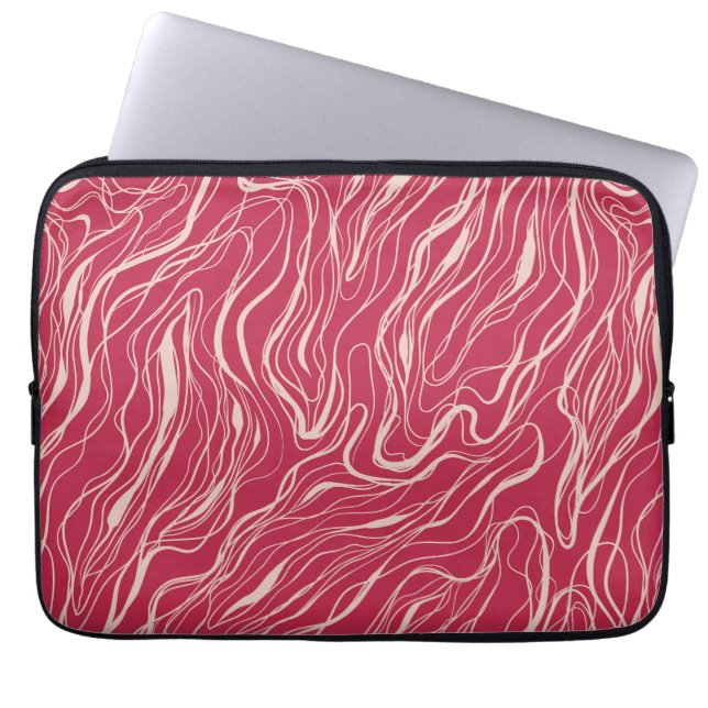 Skizzenkurven Laptopschutzhülle (Vorderseite)