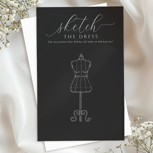 Skizzieren Sie das Dress Brautparty Game - Black