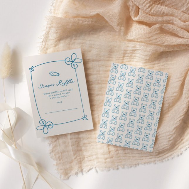 Skizzierte Niedliche Wavy Bow Frame Baby Show Tick Einladung (Von Creator hochgeladen)