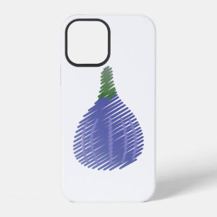 Skizzierte violette Feige iPhone 12 Hülle