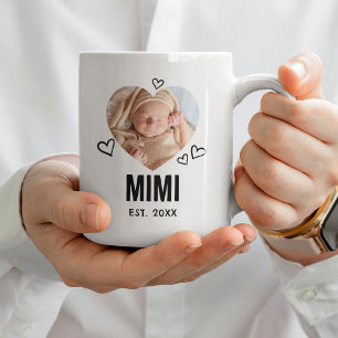 Skizziertes Mimi-Herzfoto Kaffeetasse