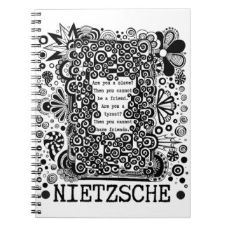 Sklave oder TYRANT Philosophie Zitat von Nietzsche Notizblock