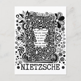 Sklave oder TYRANT Philosophie Zitat von Nietzsche Postkarte