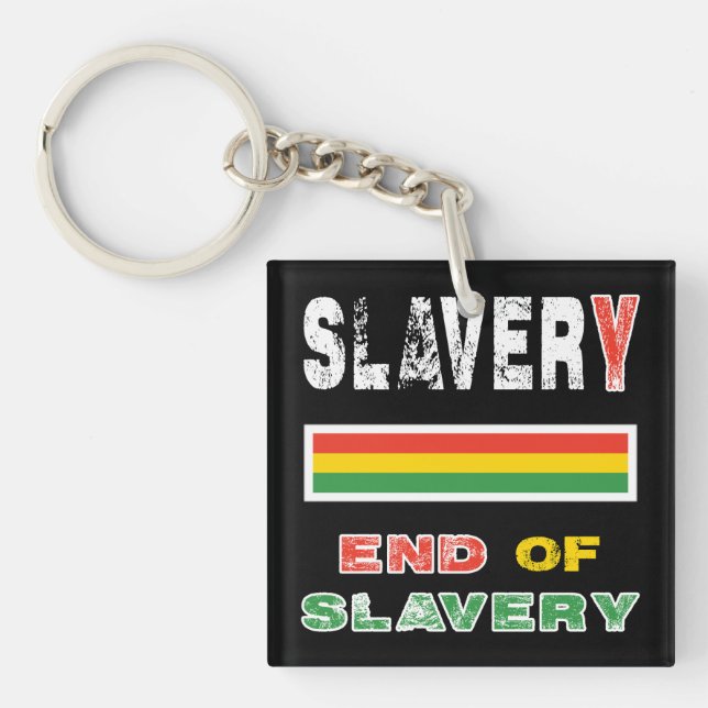 Sklaverei Schlüsselanhänger (Vorderseite)