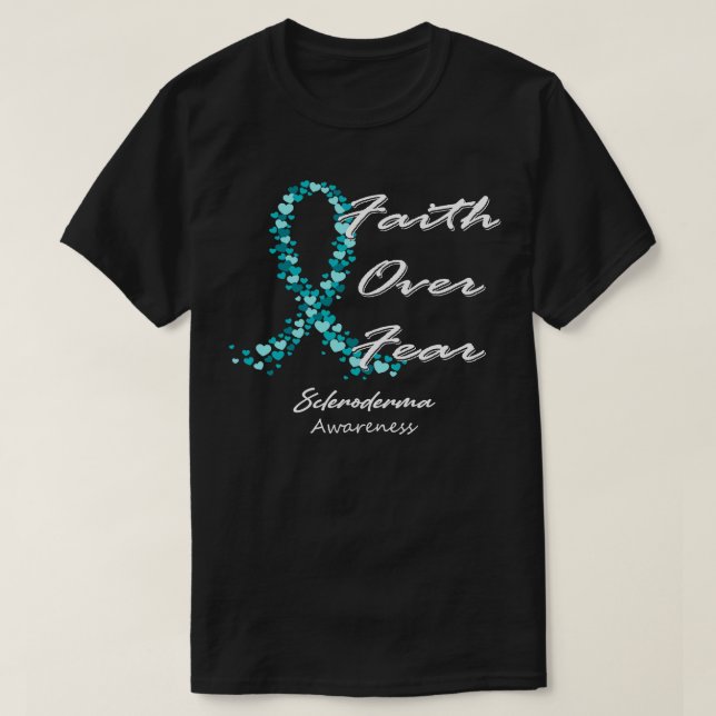 Skleroderma Awareness über Angst in diesem Fami T-Shirt (Design vorne)