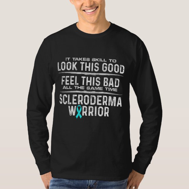 Skleroderma Survivor Kriegerkompetenz Bewusstsein  T-Shirt (Vorderseite)