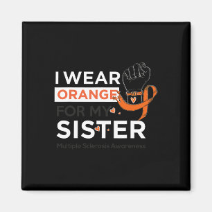 Sklerose Awareness Frau I trägt Orange für meine S Magnet