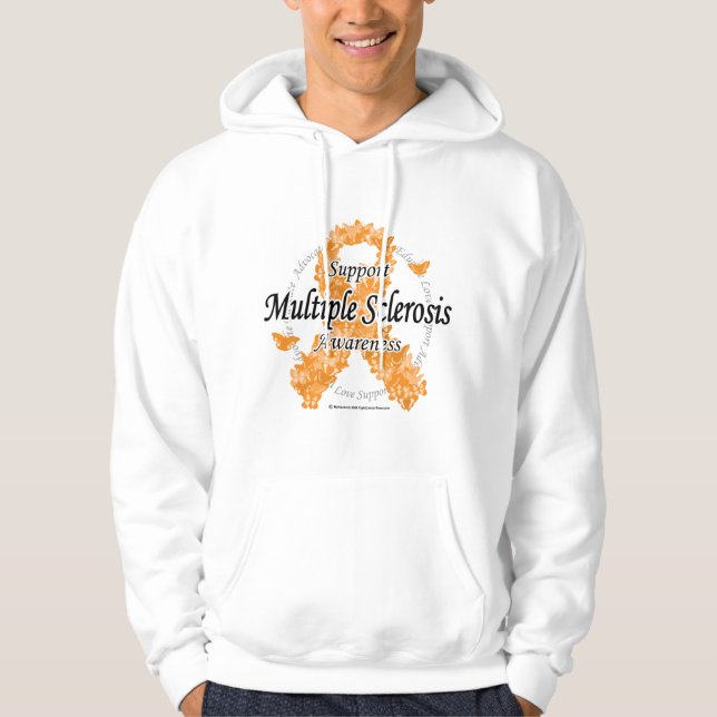 Sklerose-Band der Schmetterlinge Hoodie (Vorderseite)