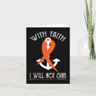 Sklerose Bewusstsein mit dem Glauben Ich werde nic Karte