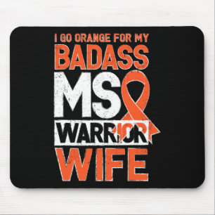 Sklerose Frau Awareness Badass Warrior Ehefrau Mousepad