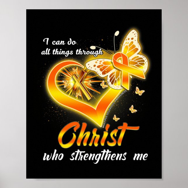 Sklerose - Ich kann alles durch Christus tun Poster (Vorne)