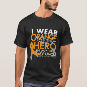 Sklerose Ich trage Orange für meinen Onkel T-Shirt