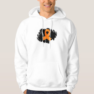 Sklerose-orange Band mit Gekritzel Hoodie