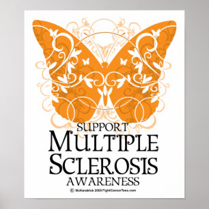 Sklerose-Schmetterling Poster