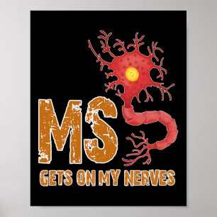 Sklerose Spaß auf meine Nerven Poster