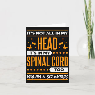 Sklerose-Zitat von Frau Sklerosis Awareness Karte