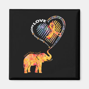 Sklerosis Awareness Faith Hope Liebe Support Magnet