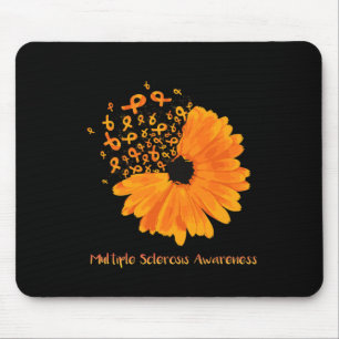 Sklerosis Awareness Ribbon Blume Hope Fighter Mousepad