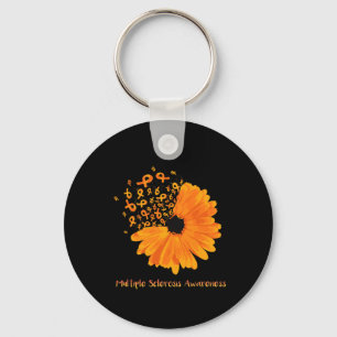 Sklerosis Awareness Ribbon Blume Hope Fighter Schlüsselanhänger