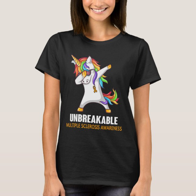 Sklerosis Awareness unzerbrechlich für Frauen Männ T-Shirt (Vorderseite)