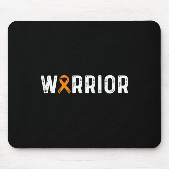 Sklerosis Warrieness Frau Orange Ribbon Mousepad (Vorne)