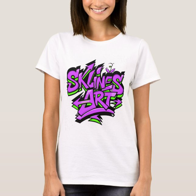 SklinesArt – Fettes Graffiti-Logo  T-Shirt (Vorderseite)