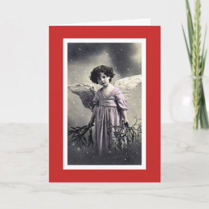 SKNOW ANGEL CHRISTMAS CARD KARTE