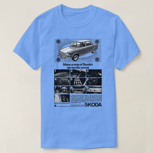 SKODA 1000 MB  T-Shirt (Design vorne)