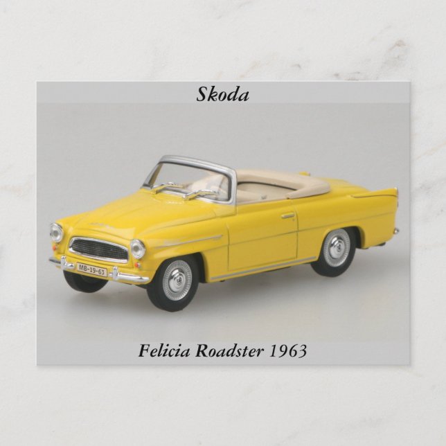 Skoda Felicia Roadster 1963 Postkarte (Vorderseite)