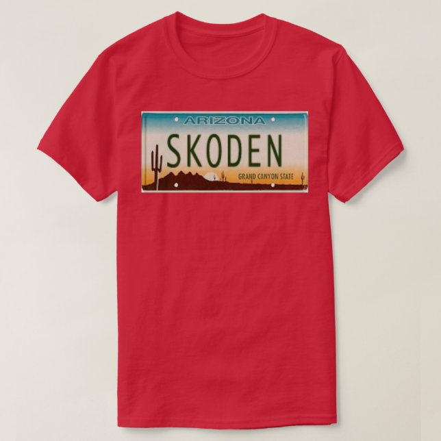 SKODEN ARIZONA Lizenzschild  T-Shirt (Design vorne)