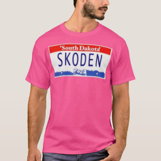 SKODEN South Dakota License Plate Long T-Shirt
