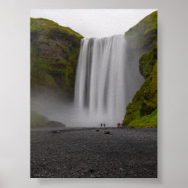 Skofafoss-Wasserfall Poster