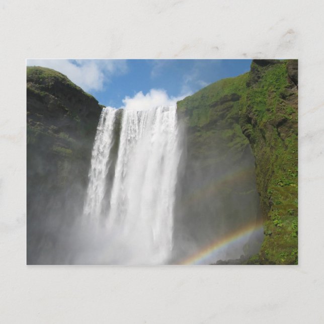 Skogafoss Postkarte (Vorderseite)
