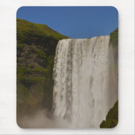 Skogafoss Wasserfall Island Mousepad