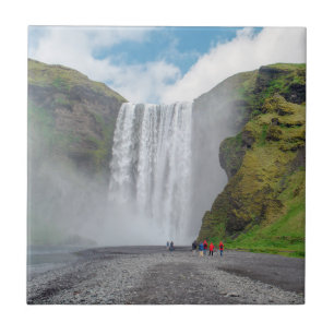 Skogafoss Wasserfall - Skogardorf, Island Fliese