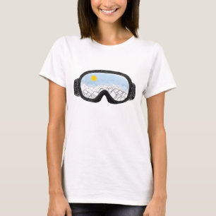 Skoggles Bergansicht Illustration T-Shirt
