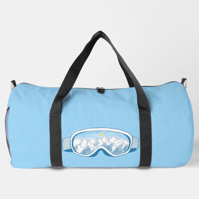 Skoggles-Illustration nach Maß Duffle Bag (Rückseite)