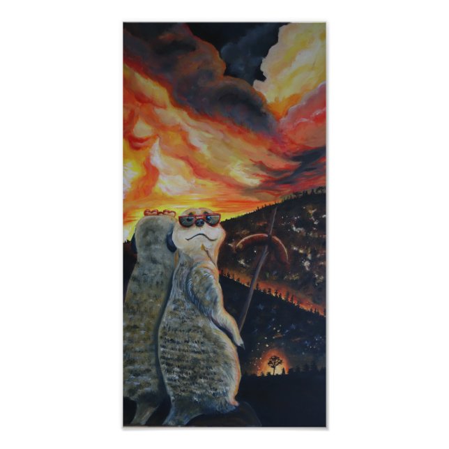 Skogsbrand Fotodruck (Vorne)