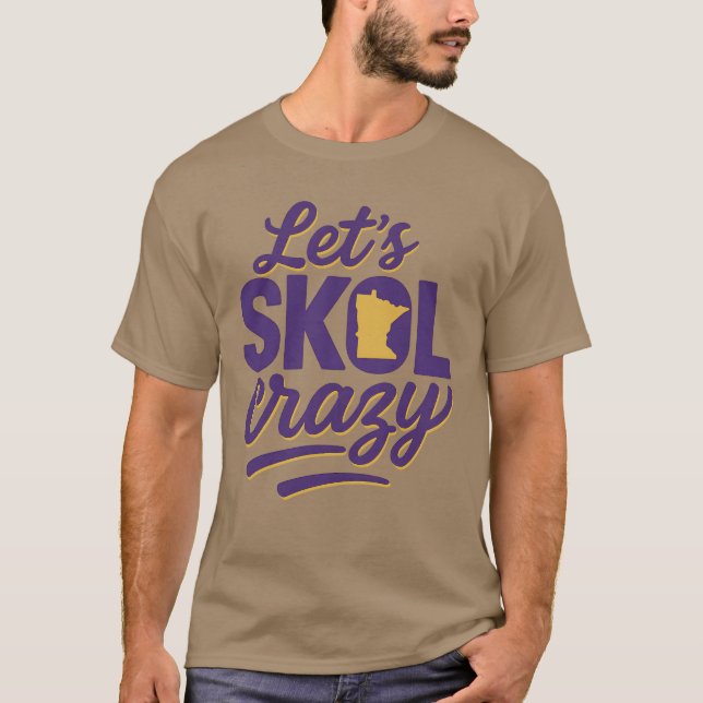 Skol Crazy Minnesota lassend T-Shirt (Vorderseite)