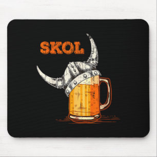 Skol Nordic Wikinger-Helm Trinkglas Mousepad