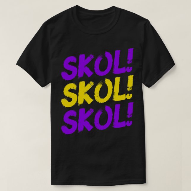 Skol Skol Skol Minnesota Fußball für Minnesota Fa T-Shirt (Design vorne)