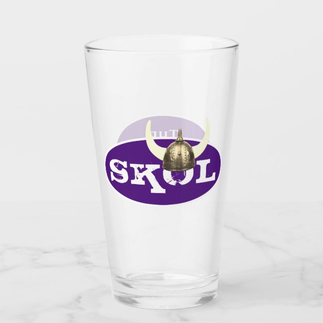 Skol und Horned Viking Helmet Glas (Vorderseite)