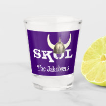 Skol und Horned Viking Helmet Shot Glass