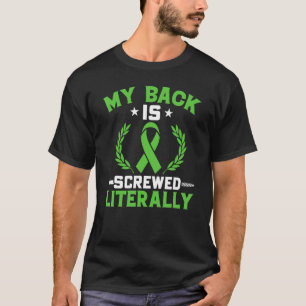 Skoliose Krieger Rückverletzungs-Bewusstseins-Sch T-Shirt