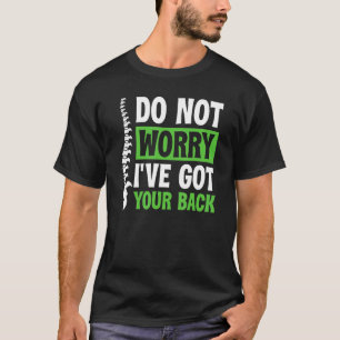 Skoliose Wirbelsäulen Anatomie Grüne Schleife Sko T-Shirt