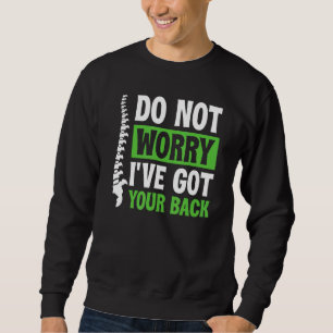 Skoliose Wirbelsäulen Anatomie Grüner Band Skolio Sweatshirt