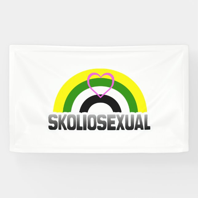 Skoliosexual Stolz Banner (Horizontal)