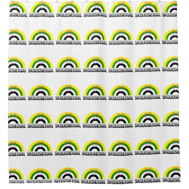 Skoliosexual Stolz Duschvorhang (Vorderseite)