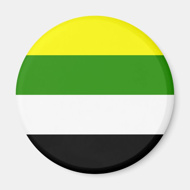 Skoliosexuelle Flagge Magnet (Vorne)