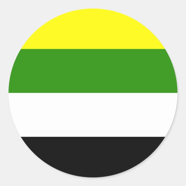 Skoliosexuelle Flagge Runder Aufkleber (Vorderseite)